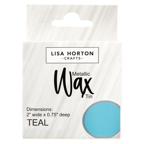 Lisa Horton Crafts Water Based Metallic Wax Tin - Teal #808