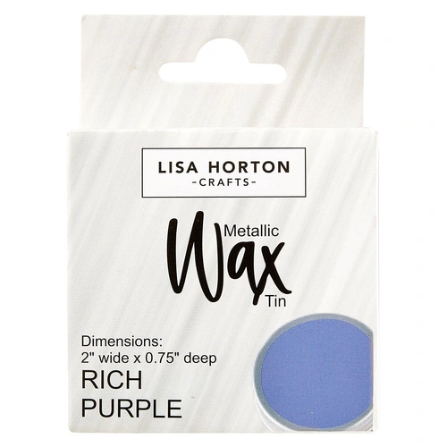 Lisa Horton Crafts Water Based Metallic Wax Tin - Rich Purple #266