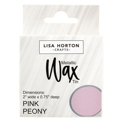 Lisa Horton Crafts Water Based Metallic Wax Tin - Pink Peony #225