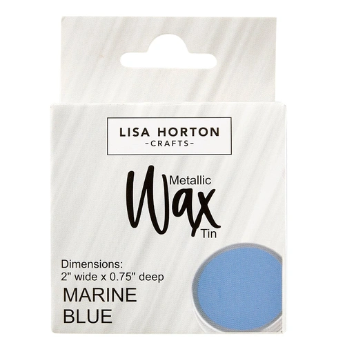 Lisa Horton Crafts Water Based Metallic Wax Tin - Marine Blue #293