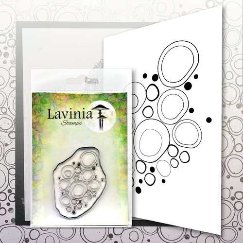 Lavinia Blue Orbs Stamp