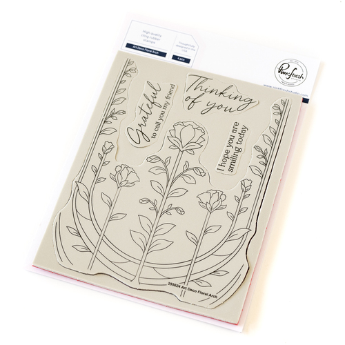 PinkFresh Studio Art Deco Floral Arch Stamp