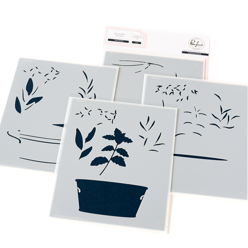 PinkFresh Studio Herb Garden Stencil