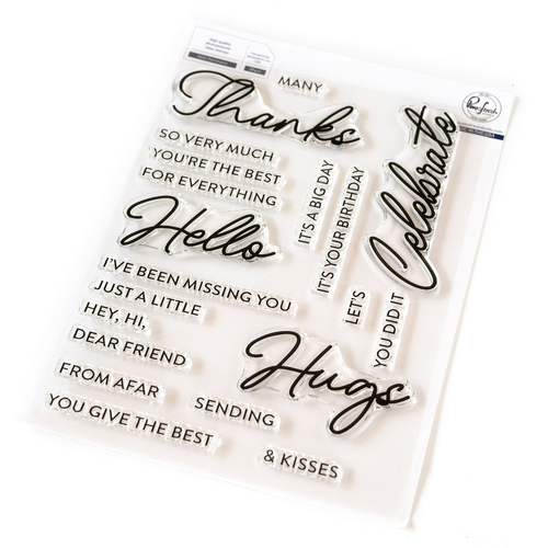 PinkFresh Studio Basic Sentiments Stamp