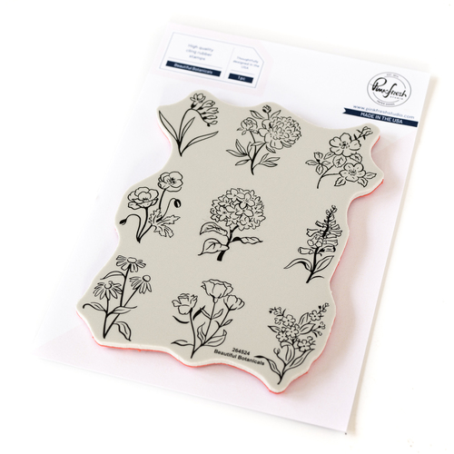 PinkFresh Studio Beautiful Botanicals Cling Stamp