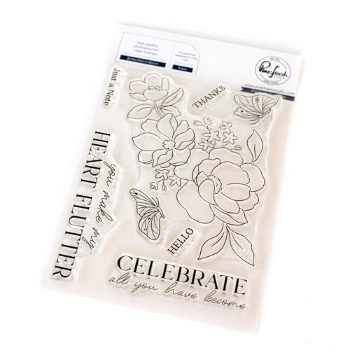 PinkFresh Studio Butterflies In Bloom Stamp