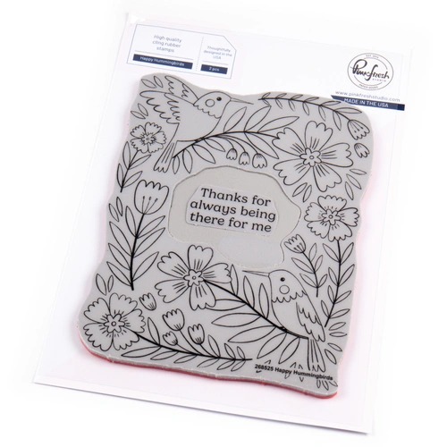 PinkFresh Studio Happy Hummingbirds Cling Stamp