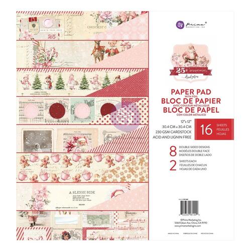 Prima 25 & Peppermint : 12x12" Paper Pad