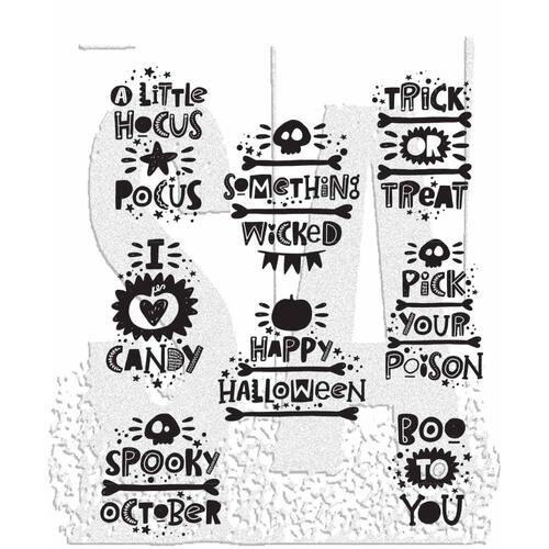 Tim Holtz Halloween Whatnots Stamp Set