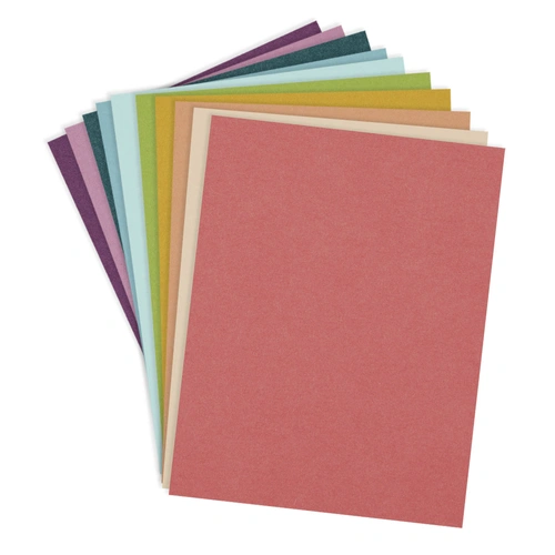 Spellbinders ColorWheel Cardstock 8.5x11" - Rainbow Hues Assortment (20 Sheets)