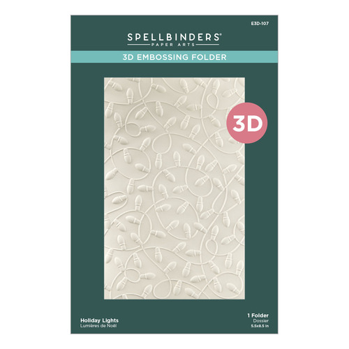 Spellbinders Holiday Lights 3D Embossing Folder from the Dancin' Christmas Friends Collection