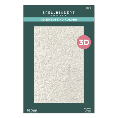 Spellbinders Oak Forest 3D Embossing Folder from the Falling Leaves Collection