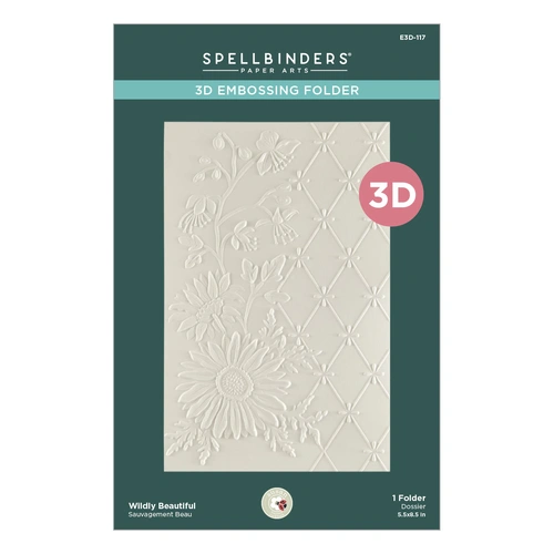 Spellbinders Wildly Beautiful 3D Embossing Folder from the Through the Meadow Collection by Susan Tierney-Cockburn