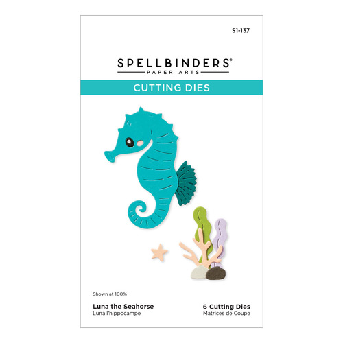 Spellbinders Luna the Seahorse Etched Dies from the Out and About Collection