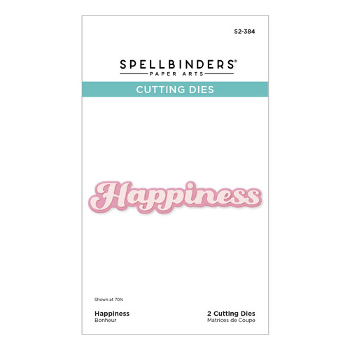 Spellbinders Happiness Etched Dies from the Storytelling by Spellbinders Collection