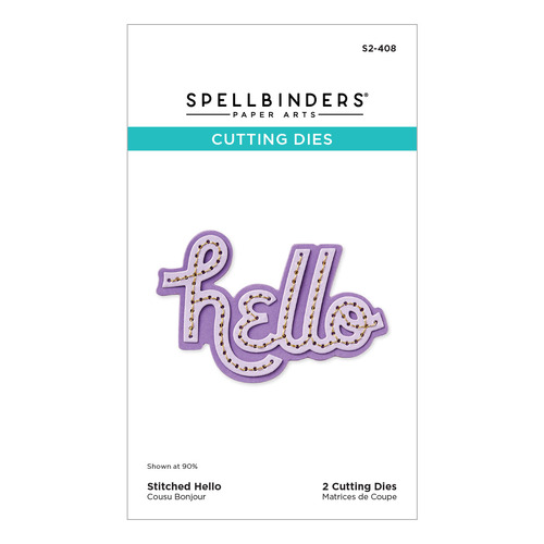 Spellbinders Stitched Hello Etched Dies from the Out and About Collection