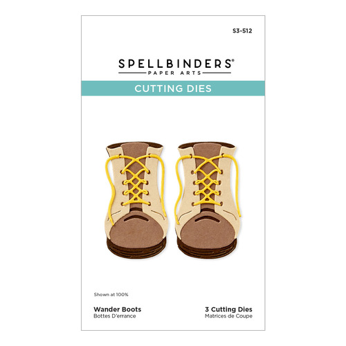 Spellbinders Wander Boots Etched Dies from the Storytelling by Spellbinders Collection