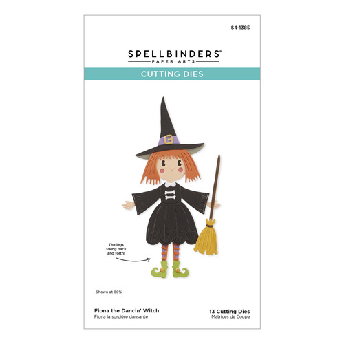 Spellbinders Fiona the Dancin' Witch Etched Dies from the Happy Haunting Collection