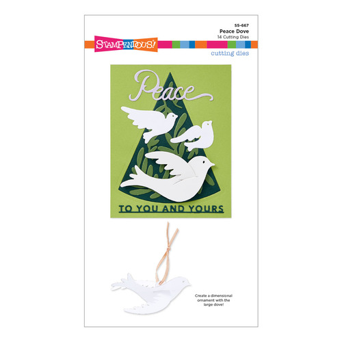 Spellbinders Peace Dove Etched Dies from the Season of Wonder Collection by Stampendous