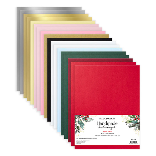 Spellbinders Handmade Holidays Paper Pack from the Handmade Holidays Collection