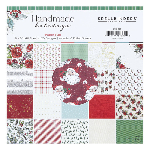 Spellbinders Handmade Holidays Paper Pad from the Handmade Holidays Collection