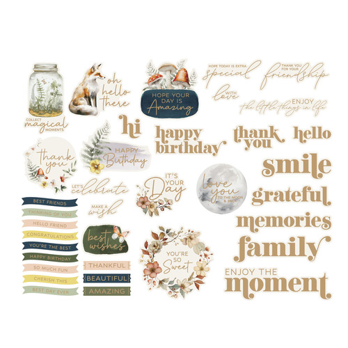 Spellbinders Woodland Tales Die Cut Sentiments from the Woodland Tales Collection