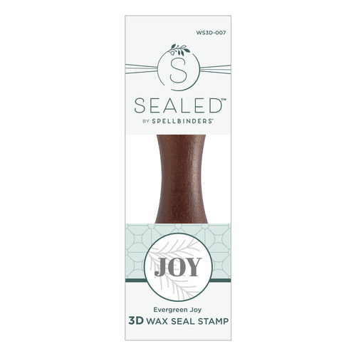 Spellbinders Evergreen Joy 3D Wax Seal Stamp from the Sealed 3D Christmas Collection