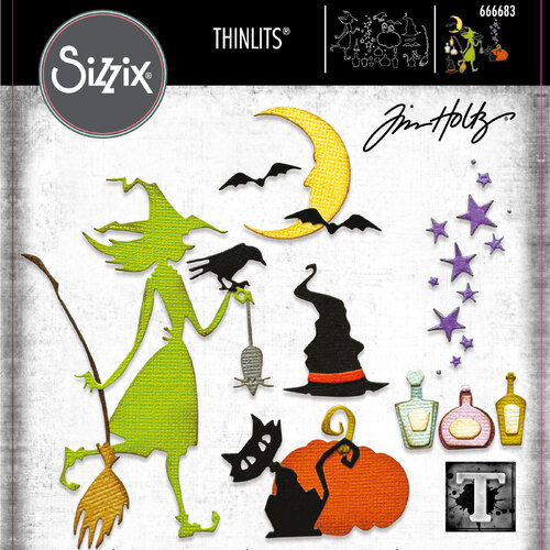 Sizzix Thinlits Die Set 15PK Vault Wicked by Tim Holtz