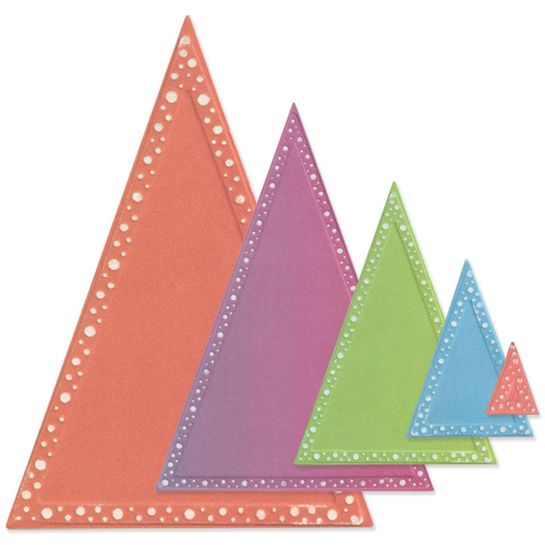 Sizzix Framelits Die Set 16PK- Fanciful Framelits, Patti's Perfect Triangles by Stacey Park