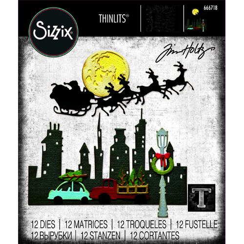 Sizzix Thinlits Die Set 12PK Vault Christmas Magic by Tim Holtz