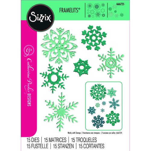 Sizzix Thinlits Die Set 15PK White Christmas #2 by Catherine Pooler