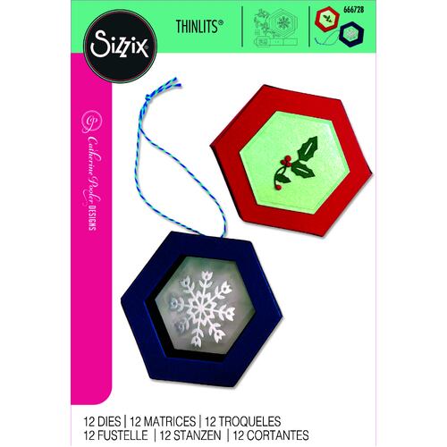 Sizzix Thinlits Die Set 12PK Hanging Ornament Box by Catherine Pooler