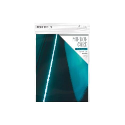 Craft Perfect Turkish Turquoise High Gloss Mirror Cardstock