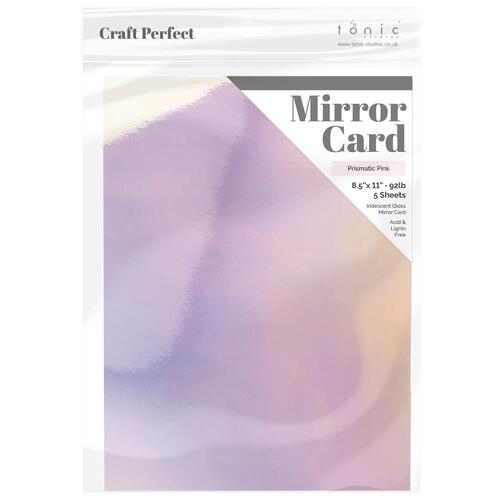 Craft Perfect Prismatic Pink Iridescent Gloss Mirror Card