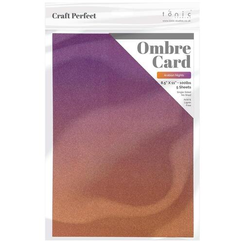 Craft Perfect Arabian Nights Ombre Glitter Card