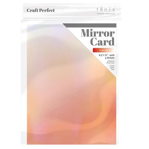 Craft Perfect Angel Fire Iridescent Mirror Card