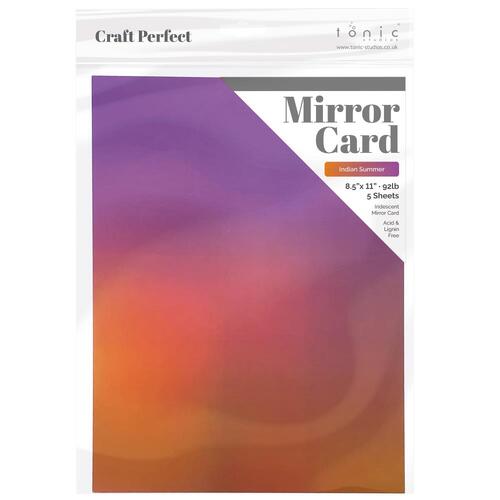 Craft Perfect Indian Summer Iridescent Mirror Card