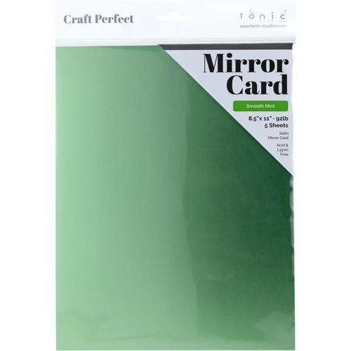 Craft Perfect Smooth Mint Satin Mirror Cardstock