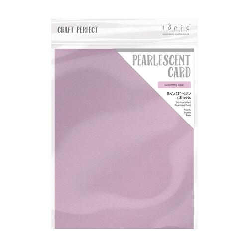 Craft Perfect Gleaming Lilac Pearlescent Card