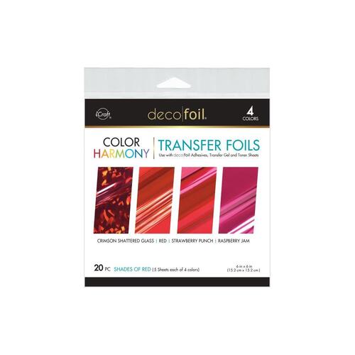 iCraft DecoFoil Color Harmony Transfer Foils : Shades of Red