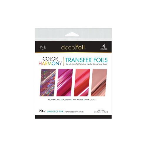 iCraft DecoFoil Color Harmony Transfer Foils : Shades of Pink