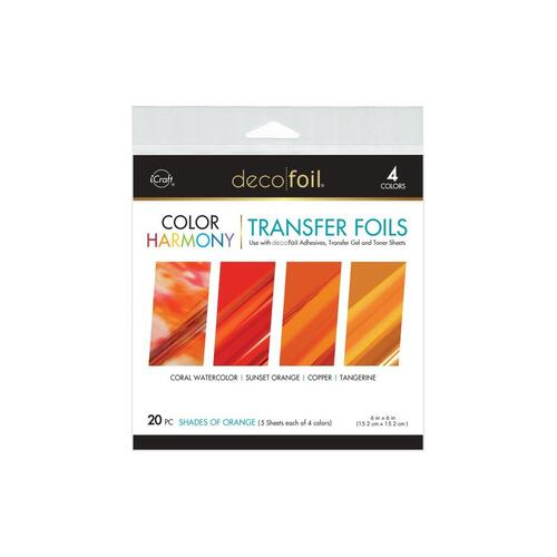 iCraft DecoFoil Color Harmony Transfer Foils : Shades of Orange