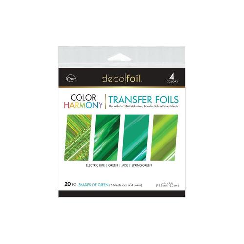 iCraft DecoFoil Color Harmony Transfer Foils : Shades of Green