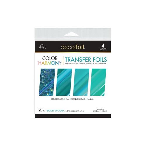 iCraft DecoFoil Color Harmony Transfer Foils : Shades of Aqua