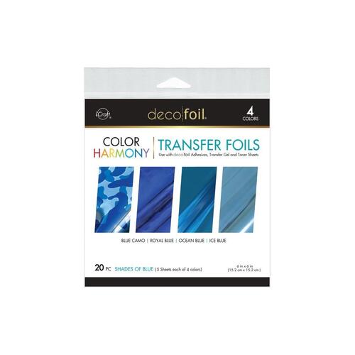 iCraft DecoFoil Color Harmony Transfer Foils : Shades of Blue