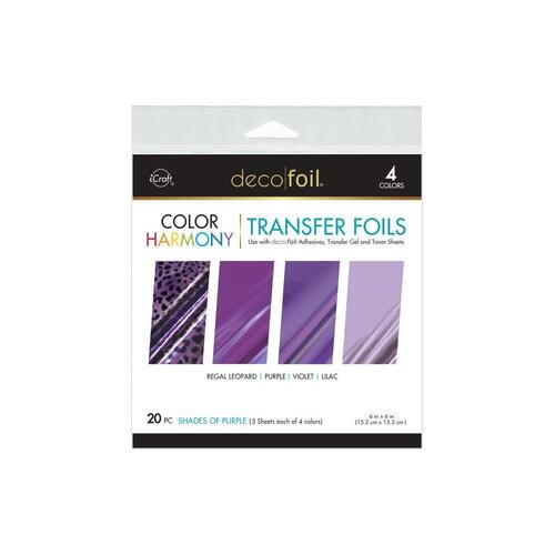 iCraft DecoFoil Color Harmony Transfer Foils : Shades of Purple