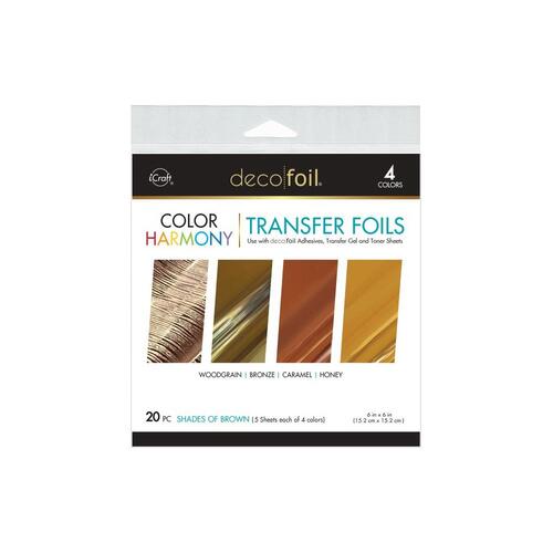 iCraft DecoFoil Color Harmony Transfer Foils : Shades of Brown