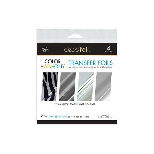 iCraft DecoFoil Color Harmony Transfer Foils : Shades of Silver