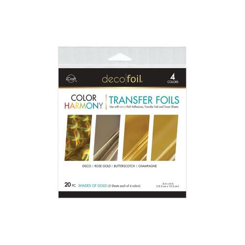 iCraft DecoFoil Color Harmony Transfer Foils : Shades of Gold