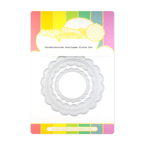 Waffle Flower Inside/Outside Scalloped Circle Die